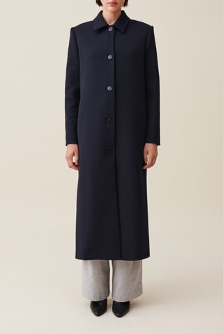 Manteau en laine - Bleu marine