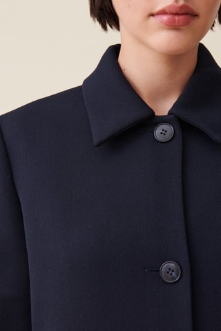 Manteau en laine - Bleu marine