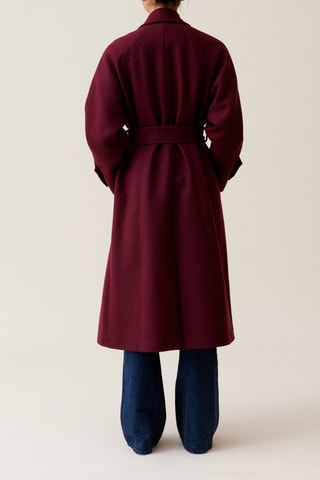 Manteau en laine - Bordeaux