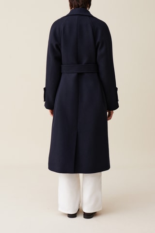 Manteau en laine - Bleu marine