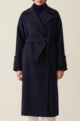 Manteau en laine - Bleu marine