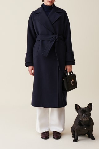 Manteau en laine - Bleu marine