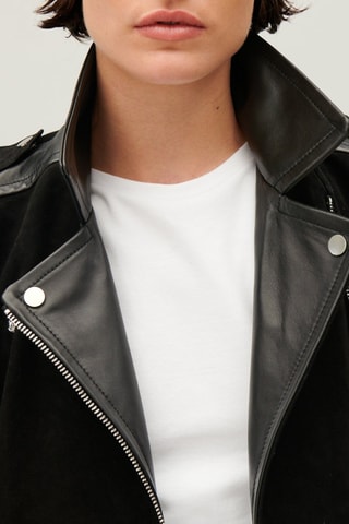 Veste en cuir  Noir