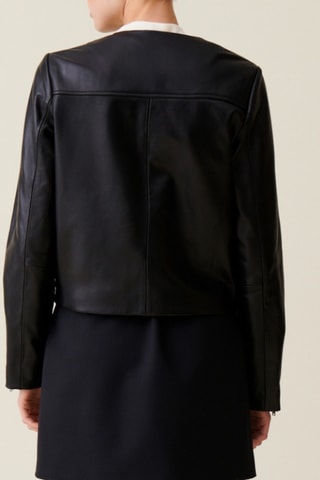 Veste en cuir - Noir