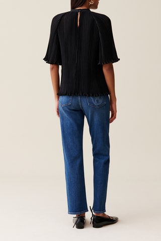 Blouse plissée - Noir