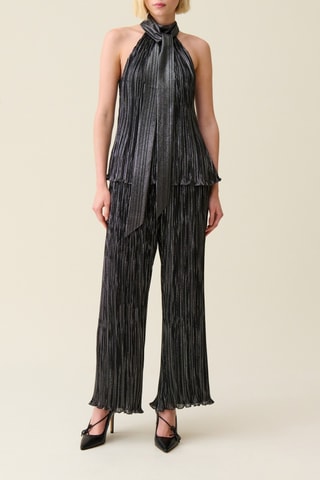 Blouse plissée - Noir