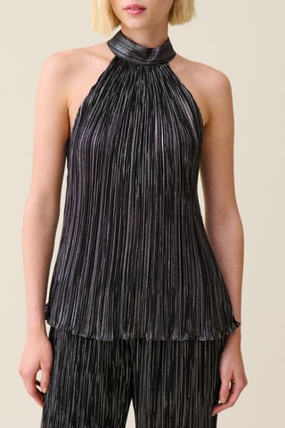 Blouse plissée - Noir