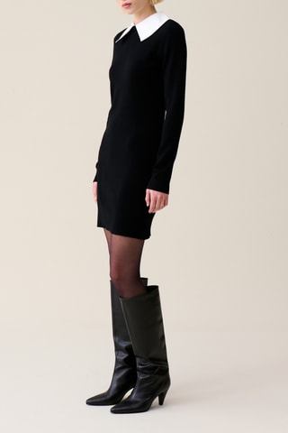 Robe pull en laine - Noir