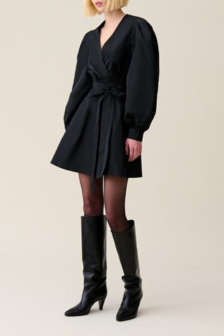 Robe portefeuille - Noir