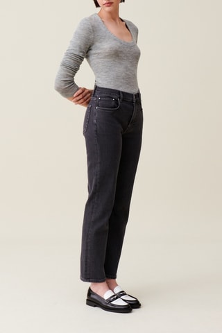 T-shirt en laine - Gris clair