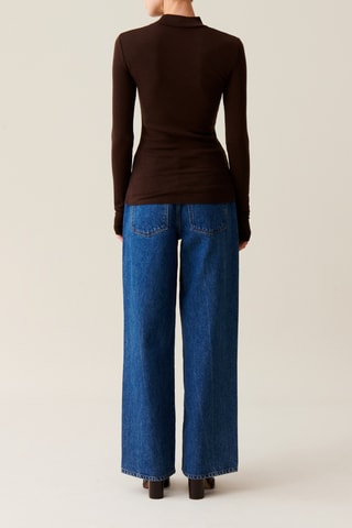 T-shirt en laine - Marron