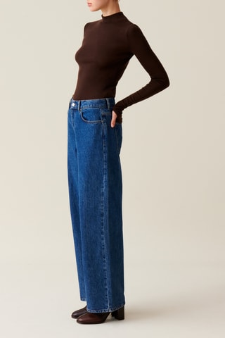 T-shirt en laine - Marron