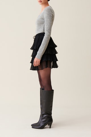 Jupe volantée - Noir