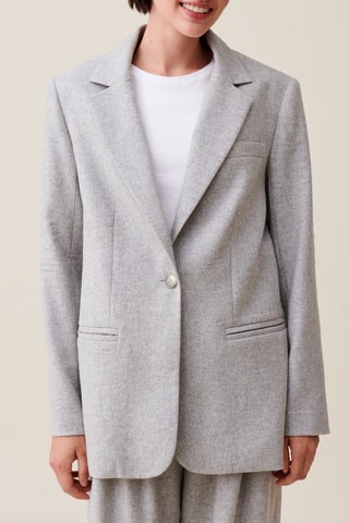 Blazer en laine - Gris clair