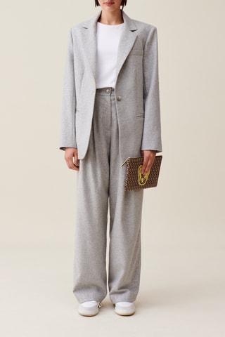 Blazer en laine - Gris clair