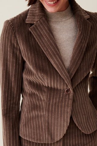 Blazer en velours - Taupe