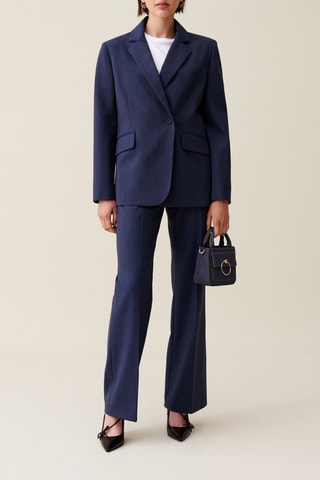 Blazer en laine - Bleu marine