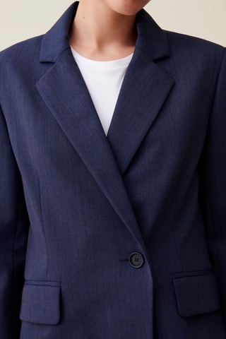 Blazer en laine - Bleu marine