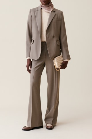 Blazer en laine - Taupe
