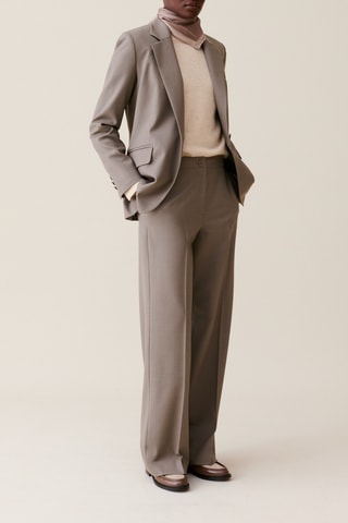 Blazer en laine - Taupe