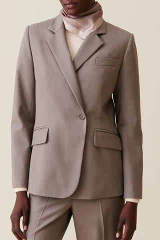 Blazer en laine - Taupe