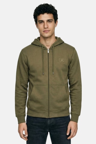 Sweat à capuche - Kaki