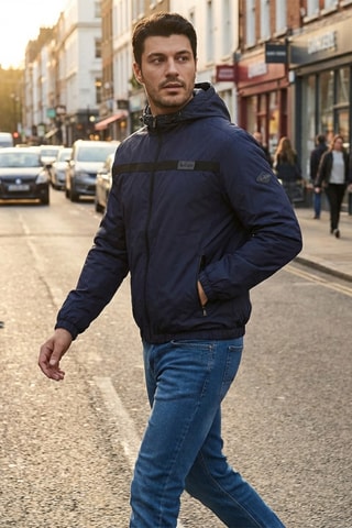 Veste à capuche - Bleu marine