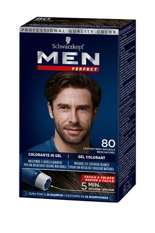 Gel colorant Men Perfect Schwarzkopf - 80 Brun Naturel