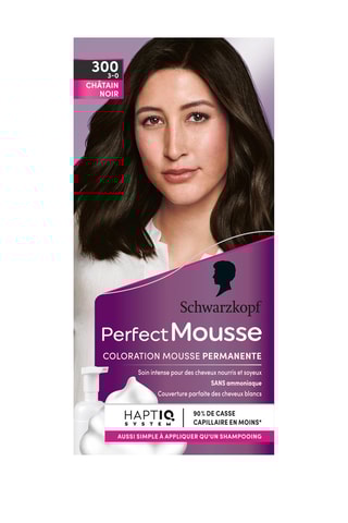 Coloration Perfect Mousse Schwarzkopf - Châtain noir 300