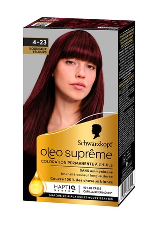 Coloration Oleo Suprême Schwarzkopf - Bordeaux velours 4-23