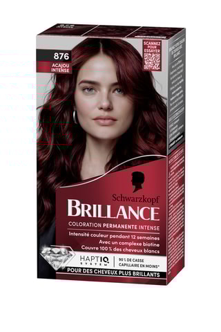 Coloration cheveux Brillance - 876 acajou intense - 170 g