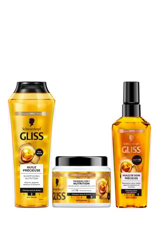 Shampoing, Elixir et Masque Schwarzkopf Gliss