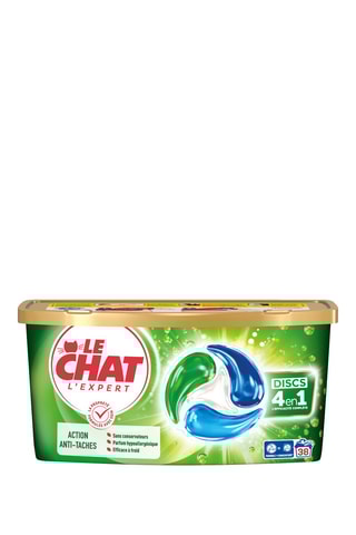 3 x 38 pastilles de lessive Le Chat Disc l'Expert