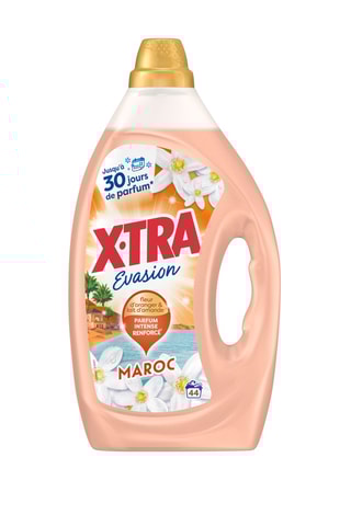 4 x Lessive xtra evasion maroc - Fleur d'oranger et mandarine - 44 lavages	
