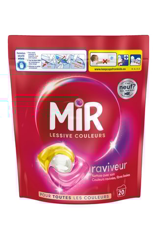 3 x 20 doses Lessive Mir Couleurs