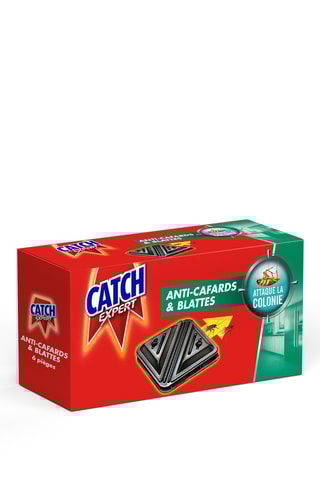 6 x Piège Anti-cafards et Blattes Catch Expert - 6 unités