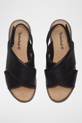 Sandales plateformes en cuir - Noir
