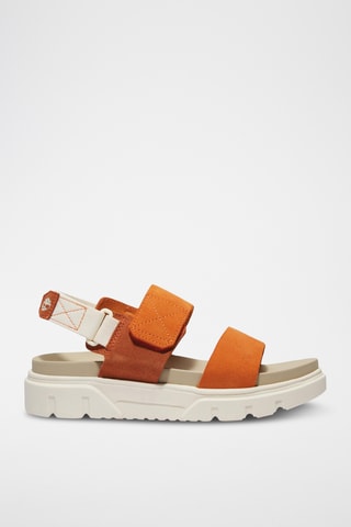 Sandales en cuir - Orange