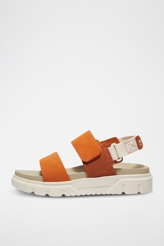 Sandales en cuir - Orange