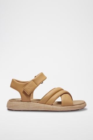 Sandales en cuir - Beige