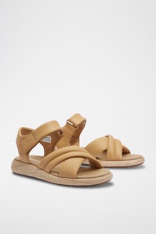 Sandales en cuir - Beige