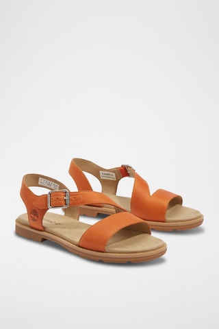 Sandales en cuir - Orange