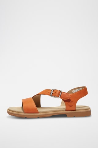 Sandales en cuir - Orange