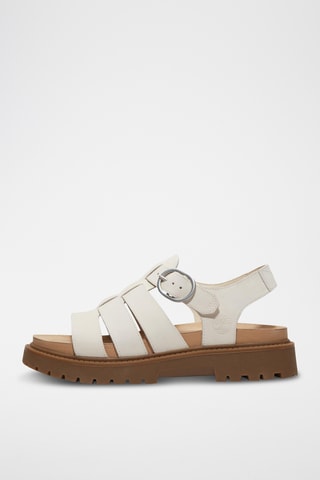 Sandales en cuir - Blanc