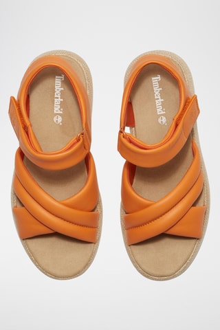 Sandales en cuir - Orange
