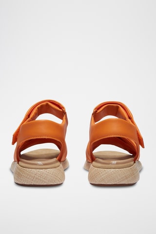 Sandales en cuir - Orange