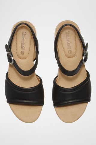 Sandales plateformes en cuir - Noir