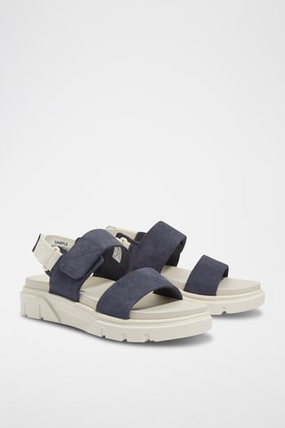 Sandales en cuir - Bleu