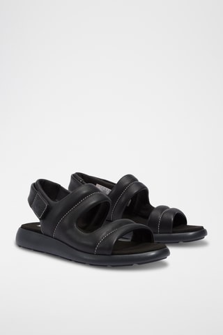 Sandales en cuir - Noir