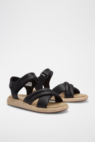 Sandales en cuir - Noir